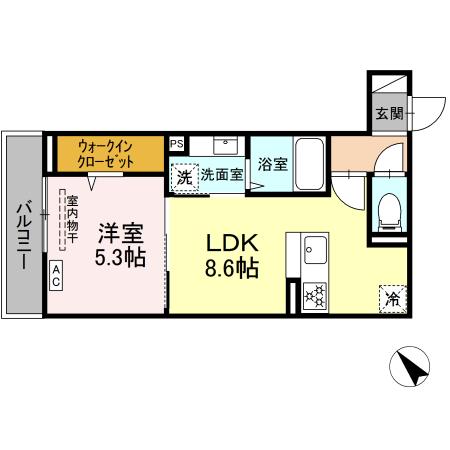 D Paina 千年新町 間取り