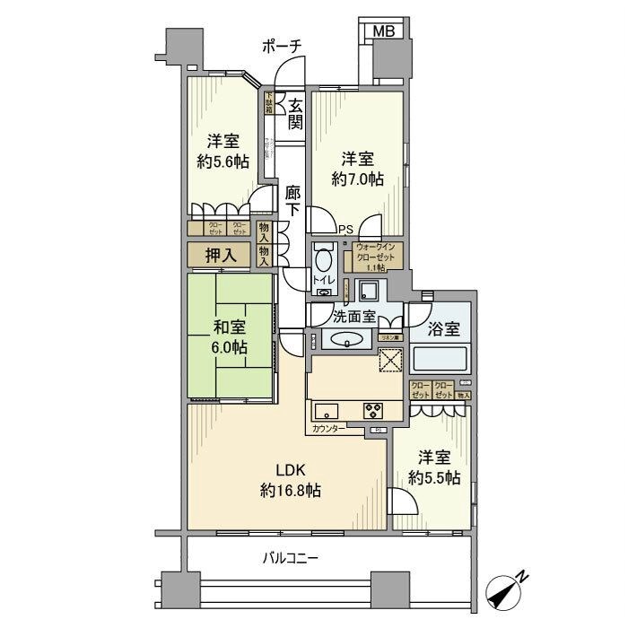 センターフォート 間取り