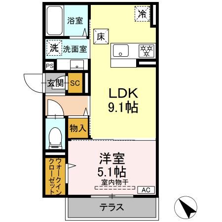 D Paina 千年新町 間取り
