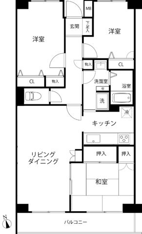 T’s garden横浜岸根公園 間取り
