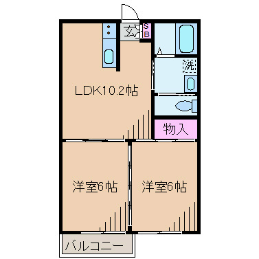 キャッスルコーストⅢ 間取り