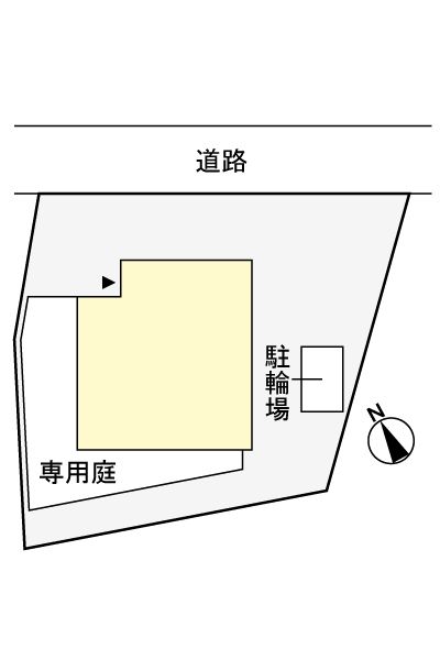 小机町戸建住宅 エントランス