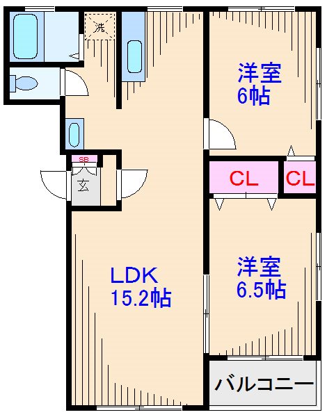 神奈川県川崎市高津区千年 間取り