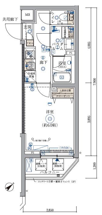 ARCOBALENO KIKUNA 間取り