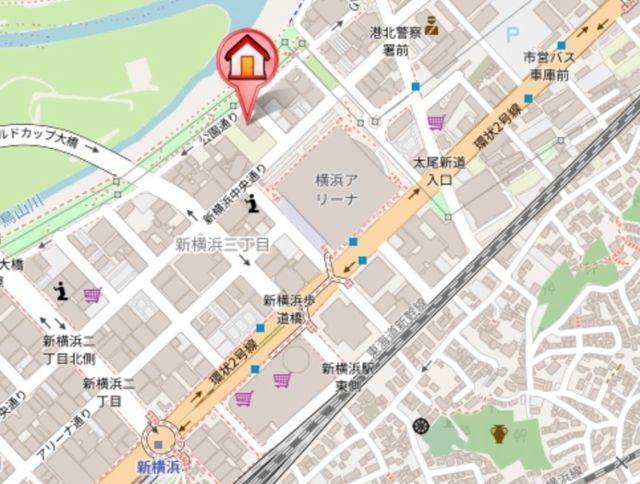 ドゥーエ新横浜 地図