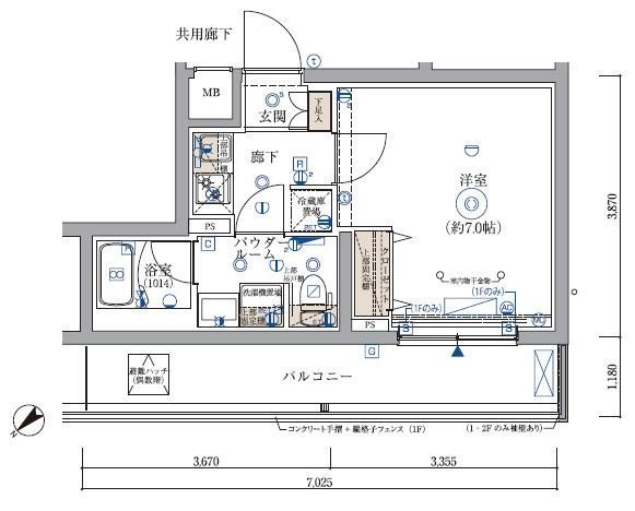 ARCOBALENO KIKUNA 間取り