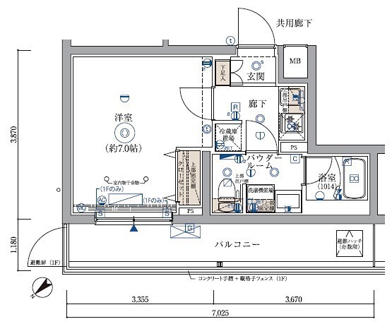 ARCOBALENO KIKUNA 間取り