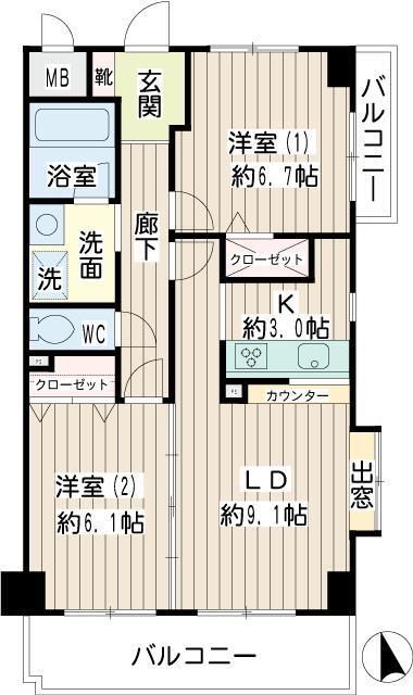 ガルファーサ新横浜 間取り