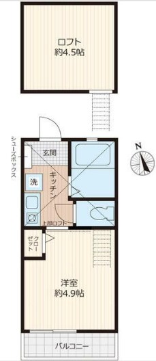 GAヒルズ妙蓮寺Ｂ棟 間取り