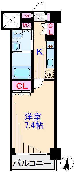 カスタリア武蔵小杉 間取り