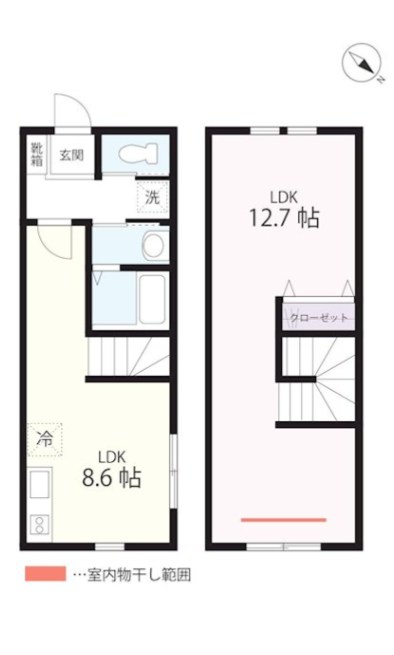 QUIET CRAB HOUSE mix三ツ沢下町Ⅱ（仮） 間取り