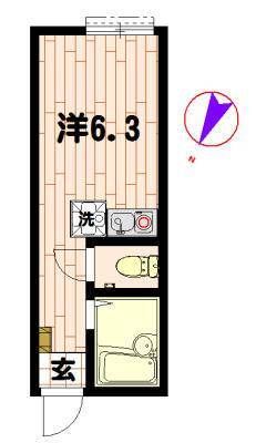 アジュール白楽 間取り