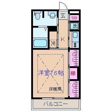 リブリピーチテラス綱島壱番館 間取り