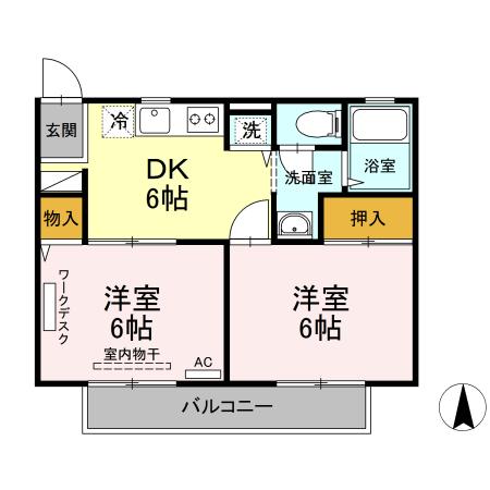 ハイツグランバレー 間取り