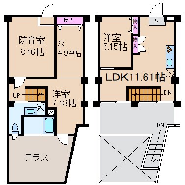 元住吉アートフラッツ 間取り
