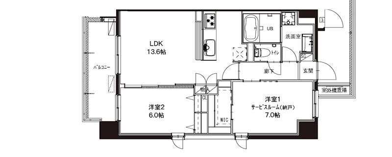 ブルーブラン新横浜 間取り