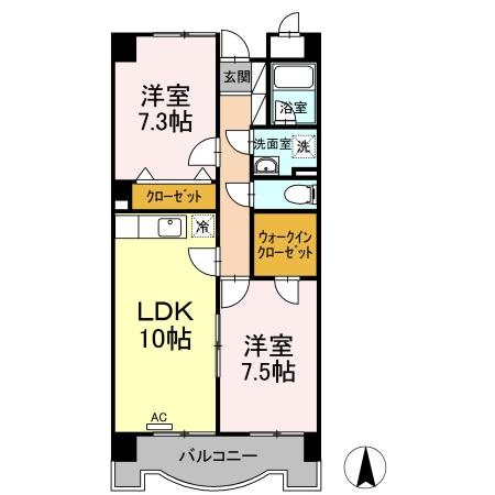 カラット中川 間取り
