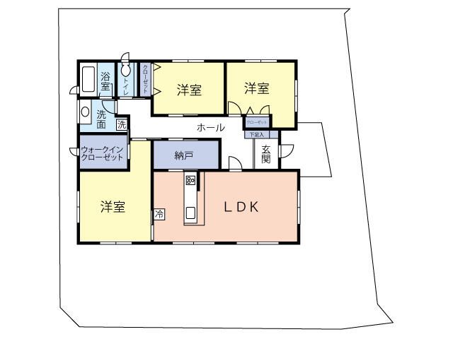 富士塚１丁目平屋 間取り
