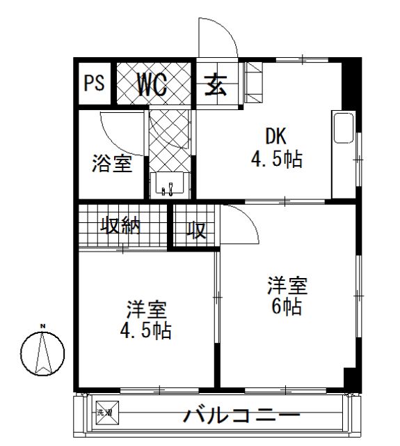 メゾンブランシュ日吉  間取り