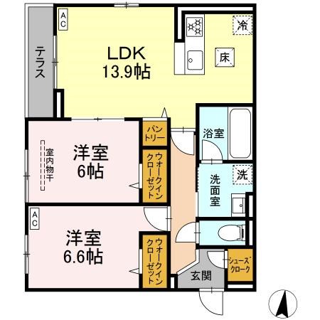 D Paina 子母口Ⅱ 間取り