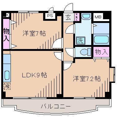 アビタシオン元住Ⅰ 間取り