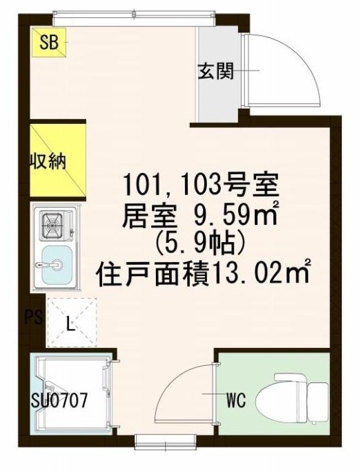ハートコート東白楽 間取り