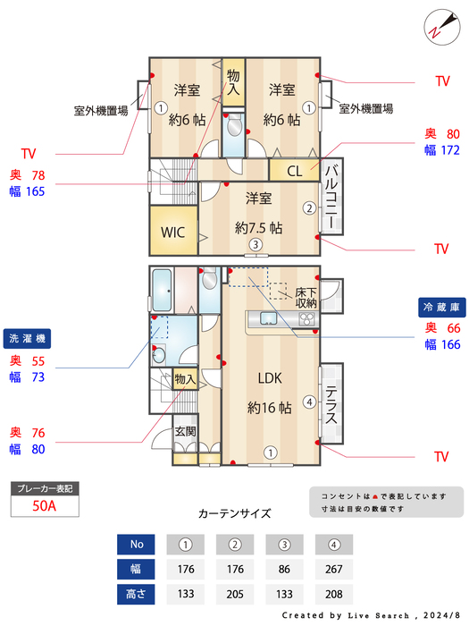 プロイド中央　F棟 間取り