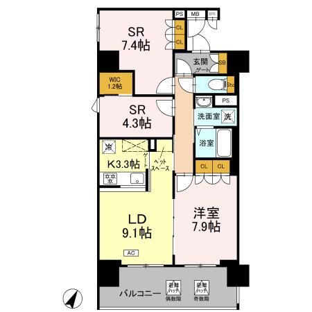 リーラ横浜川和町 間取り