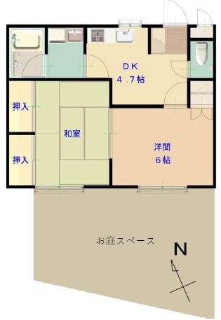 サンヒルズC棟 間取り