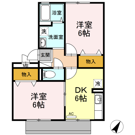 アルタ旭ヶ丘 間取り