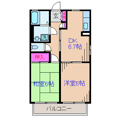 リバーパークＢ 間取り