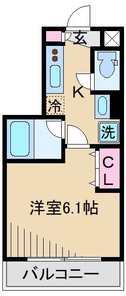 キューブ武蔵小杉 間取り