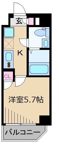メイクス武蔵小杉Ⅱ 間取り