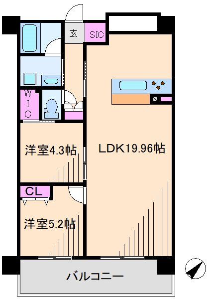 ニューガイア川崎No.70 間取り
