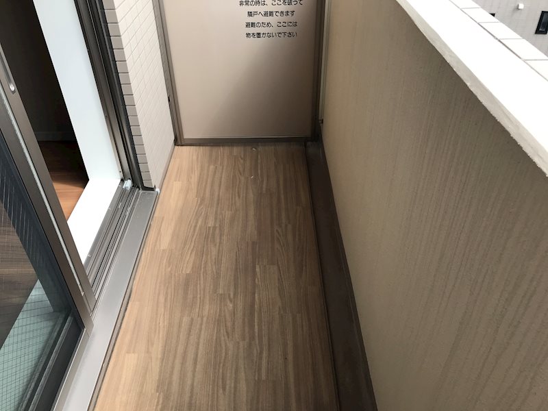 キューブ武蔵小杉 ベランダ