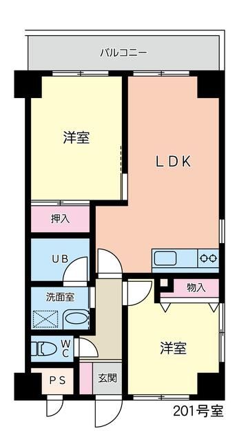 大倉山エステハイム第6 間取り