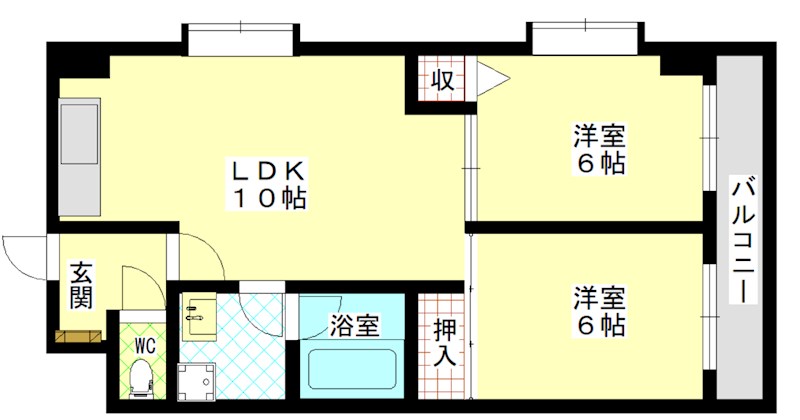 グランドール東寺尾 間取り