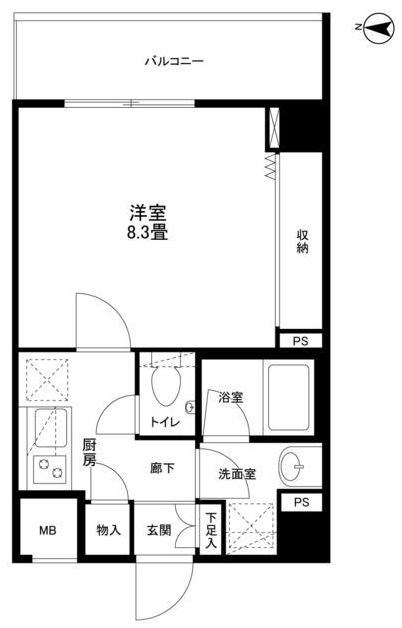 ルミエール門前仲町 間取り図