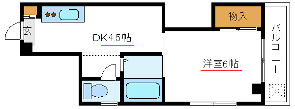 スワンハイツ   301号室 間取り