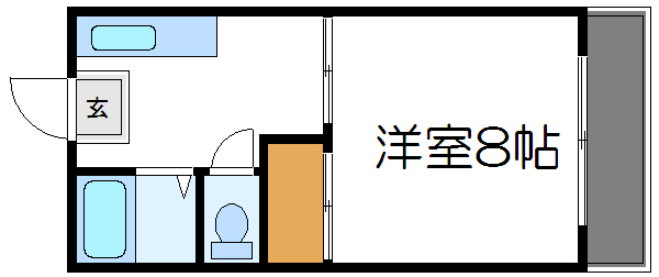 スカイハイツ山口  間取り図