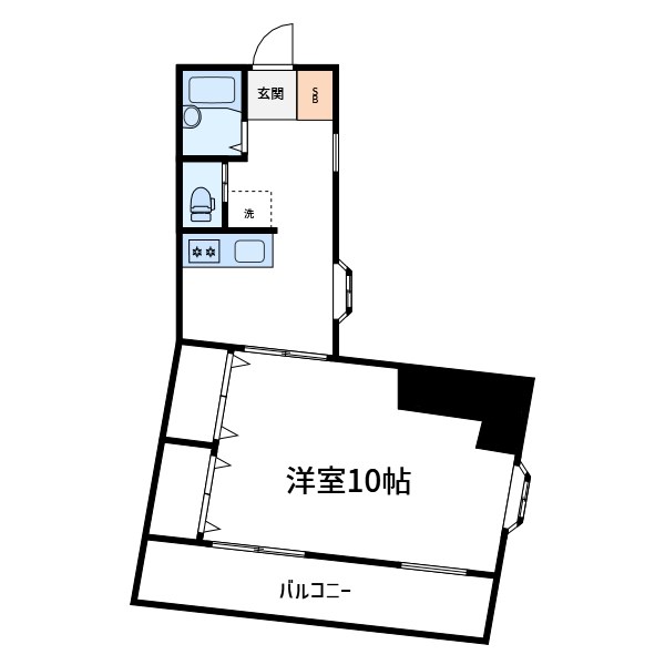 堀内ビル 402号室 間取り