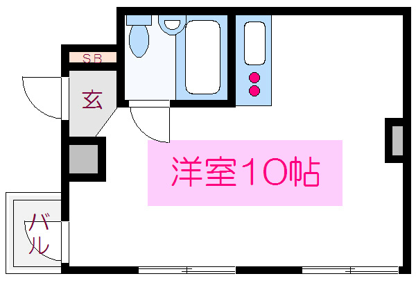 永山コーポ  間取り図