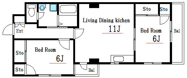 コーポラスソネット 間取り