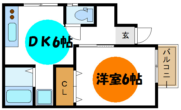藤広コーポ  間取り