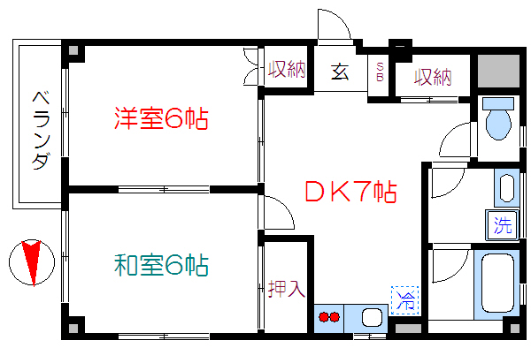 レジデンスこうだ  間取り図