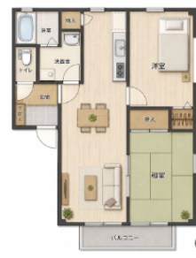 東京都江東区冬木 間取り