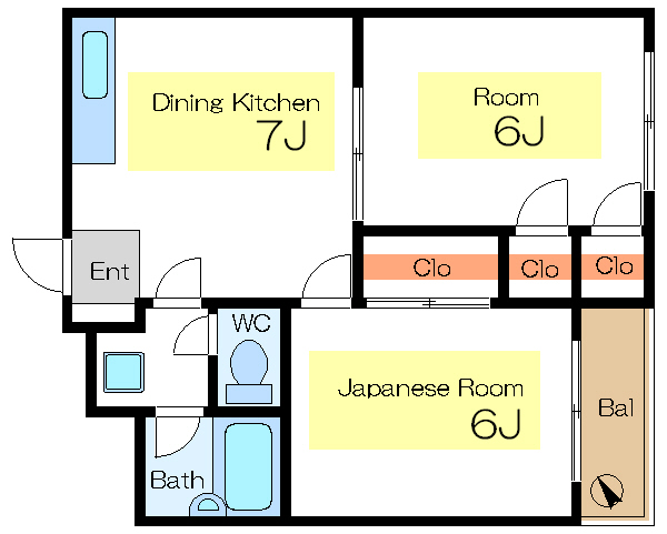 サンハイツ南砂   間取り図