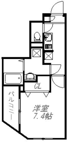 グランディール門前仲町 101号室 間取り