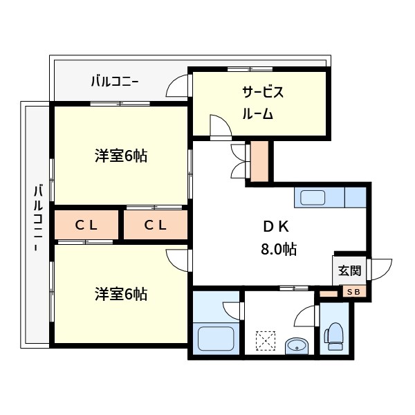 立山ハイツ 間取り