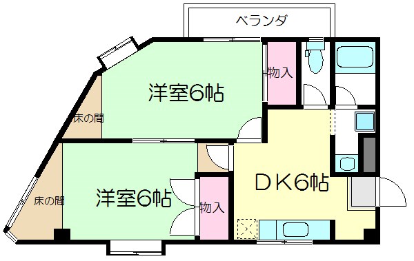 松本第一マンション 間取り図